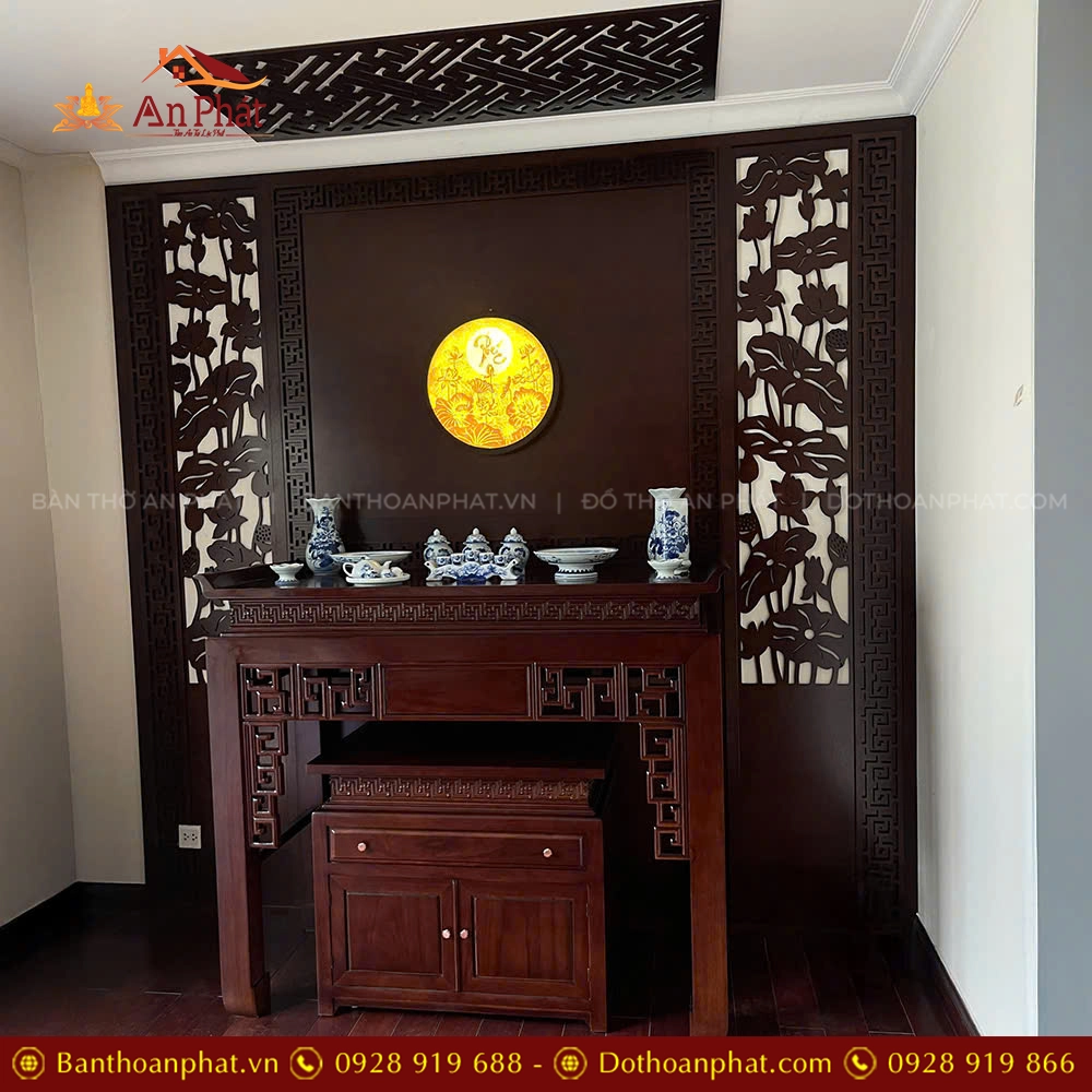Bàn thờ gỗ gụ đẹp